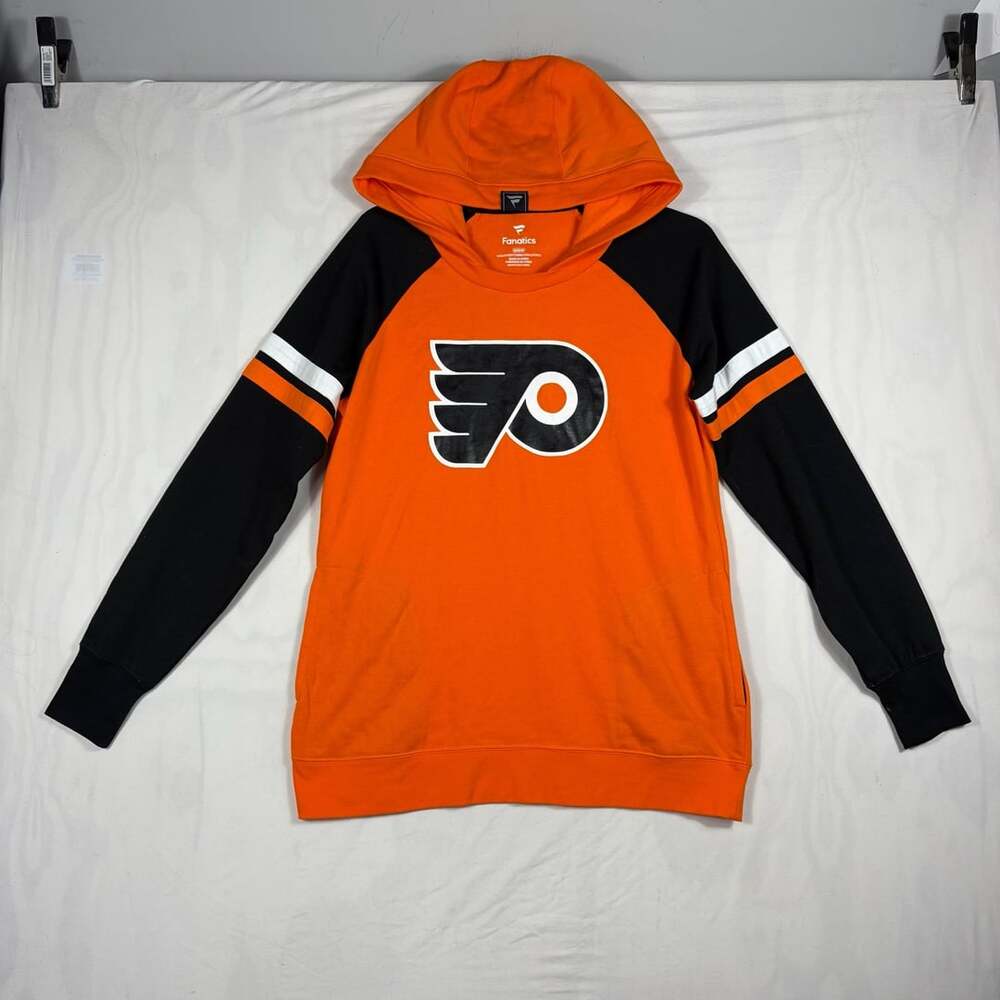 Fanatics Philadelphia Flyers NHL Women's Orange Black Pullover Hoodie